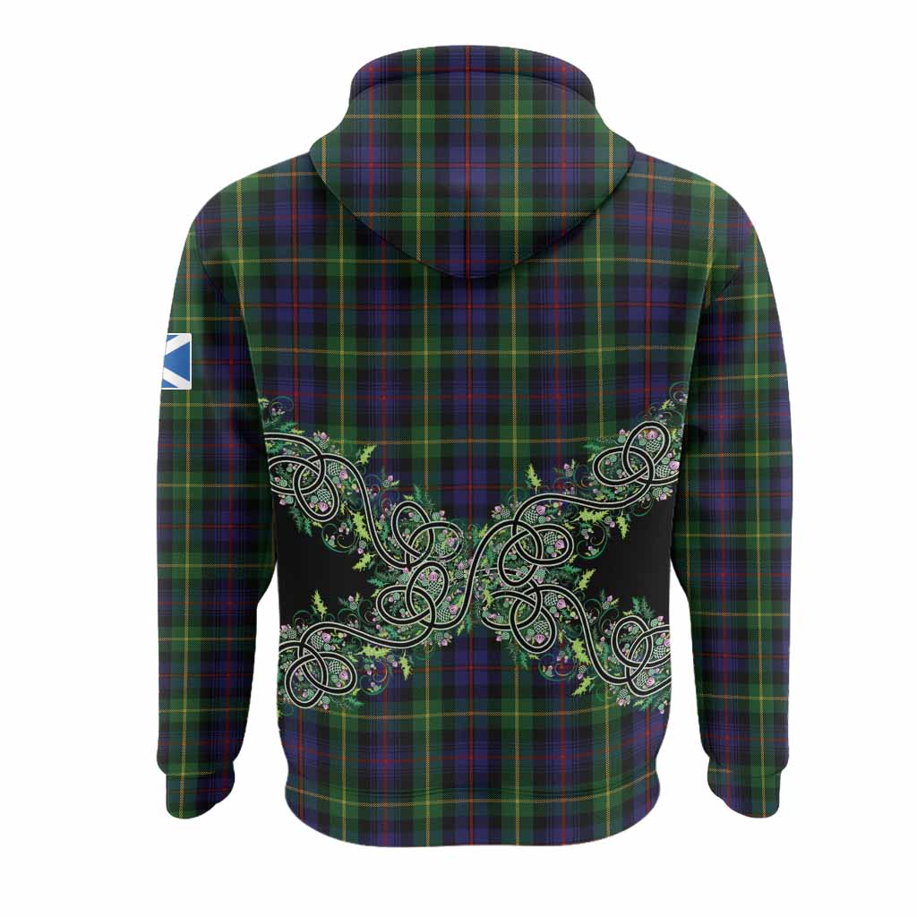 Farquharson Tartan Hoodie Thistle Scottish Spirit