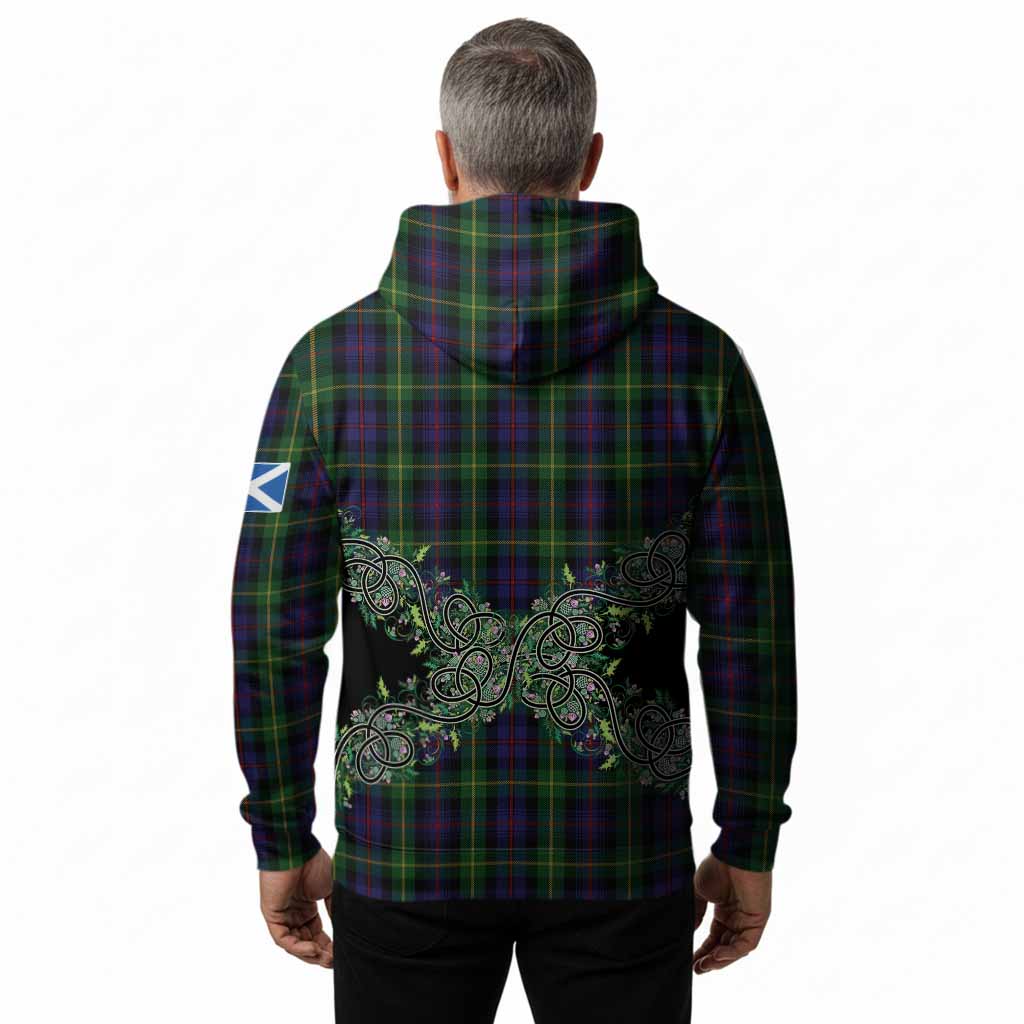 Farquharson Tartan Hoodie Thistle Scottish Spirit