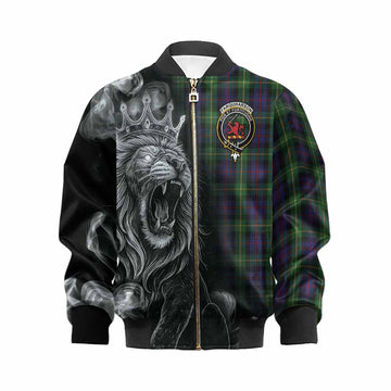 Farquharson Tartan Kid Bomber Jacket Roaring Lion Heritage