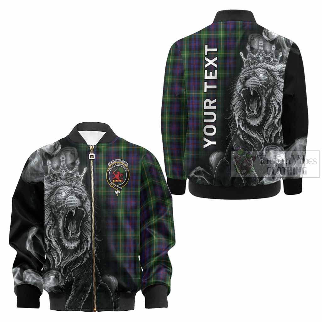 Farquharson Tartan Kid Bomber Jacket Roaring Lion Heritage