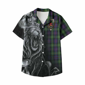 Farquharson Tartan Kid Hawaiian Shirt Roaring Lion Heritage