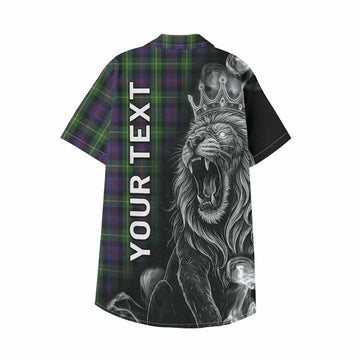 Farquharson Tartan Kid Hawaiian Shirt Roaring Lion Heritage