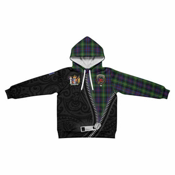 Farquharson Tartan Kid Hoodie New Zealand Pattern Unique Zipper Stylized