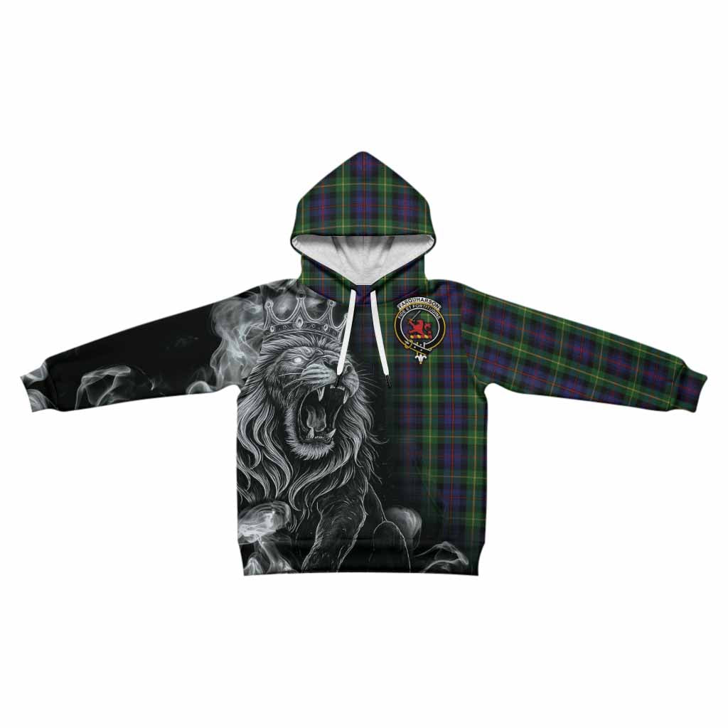 Farquharson Tartan Kid Hoodie Roaring Lion Heritage