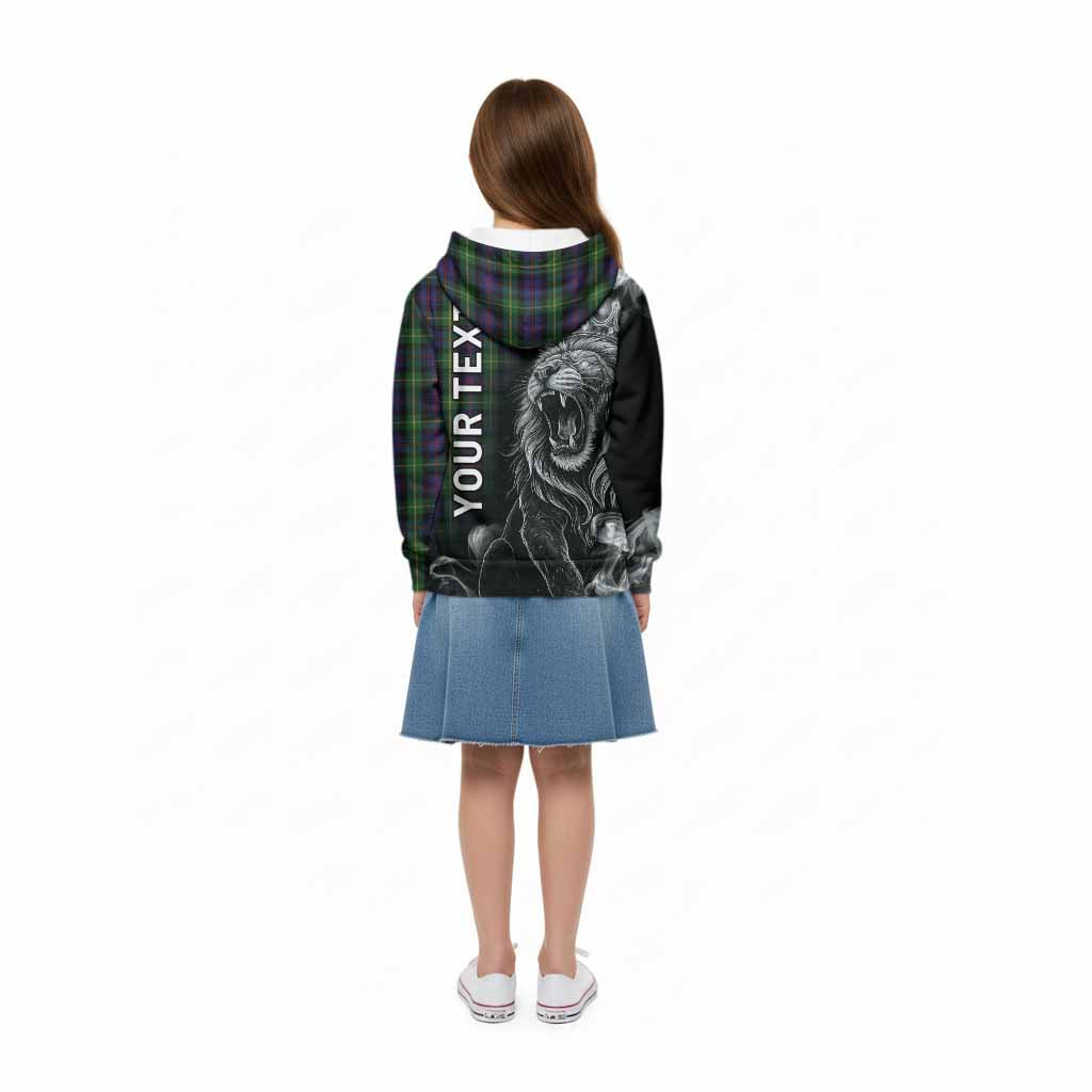 Farquharson Tartan Kid Hoodie Roaring Lion Heritage
