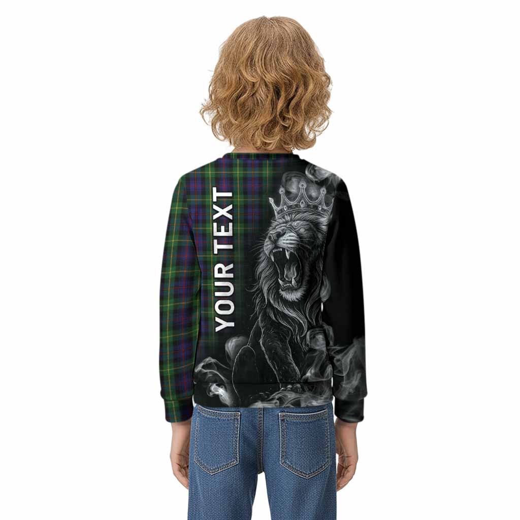 Farquharson Tartan Kid Knitted Sweatshirt Roaring Lion Heritage