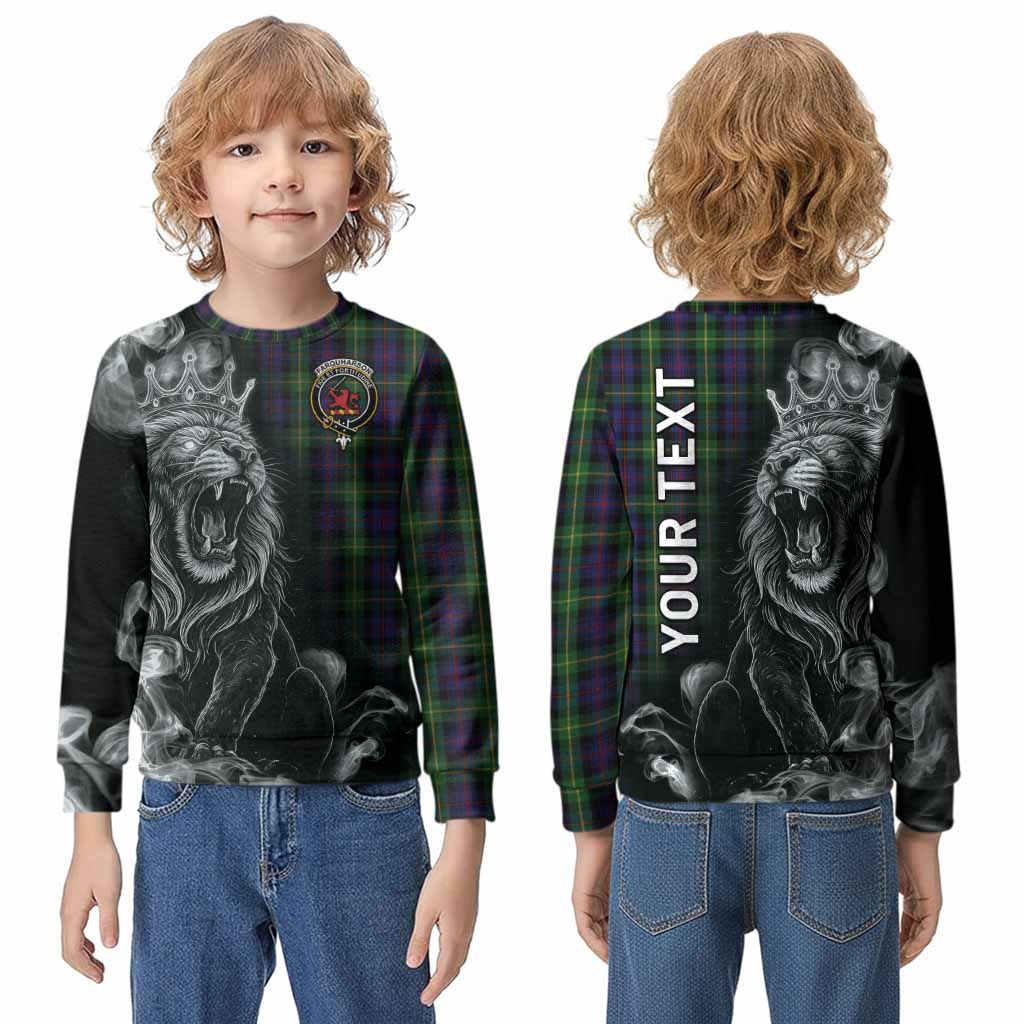 Farquharson Tartan Kid Knitted Sweatshirt Roaring Lion Heritage