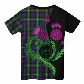 Farquharson Tartan Kid T-shirt Traditional Scottish Thistle