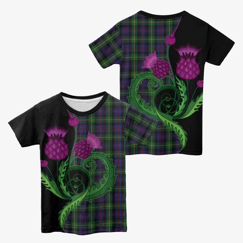 Farquharson Tartan Kid T-shirt Traditional Scottish Thistle