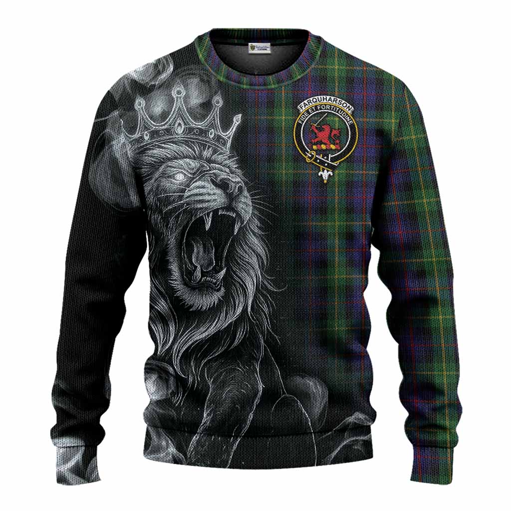 Farquharson Tartan Knitted Sweater Roaring Lion Heritage