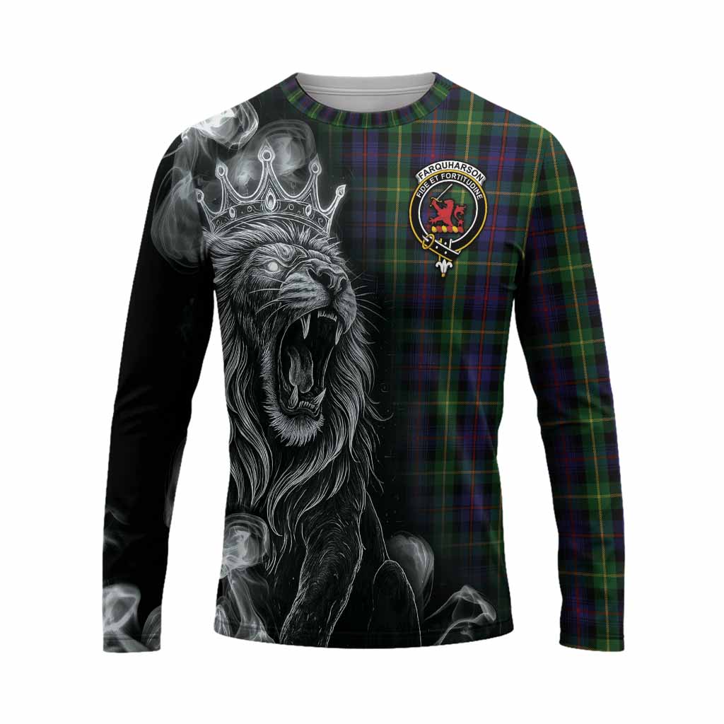 Farquharson Tartan Long Sleeve T-Shirt Roaring Lion Heritage