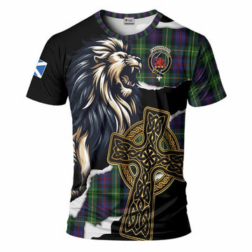 Farquharson Tartan Scottish T-Shirt Lion Celtic Heritage