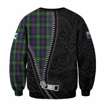 Farquharson Tartan Sweatshirt New Zealand Pattern Unique Zipper Stylized
