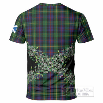 Farquharson Tartan T-Shirt Thistle Scottish Spirit