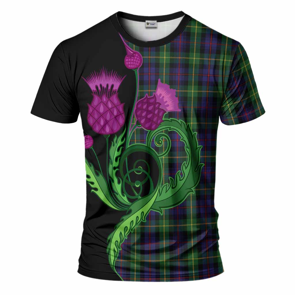 Farquharson Tartan T-Shirt Traditional Scottish Thistle