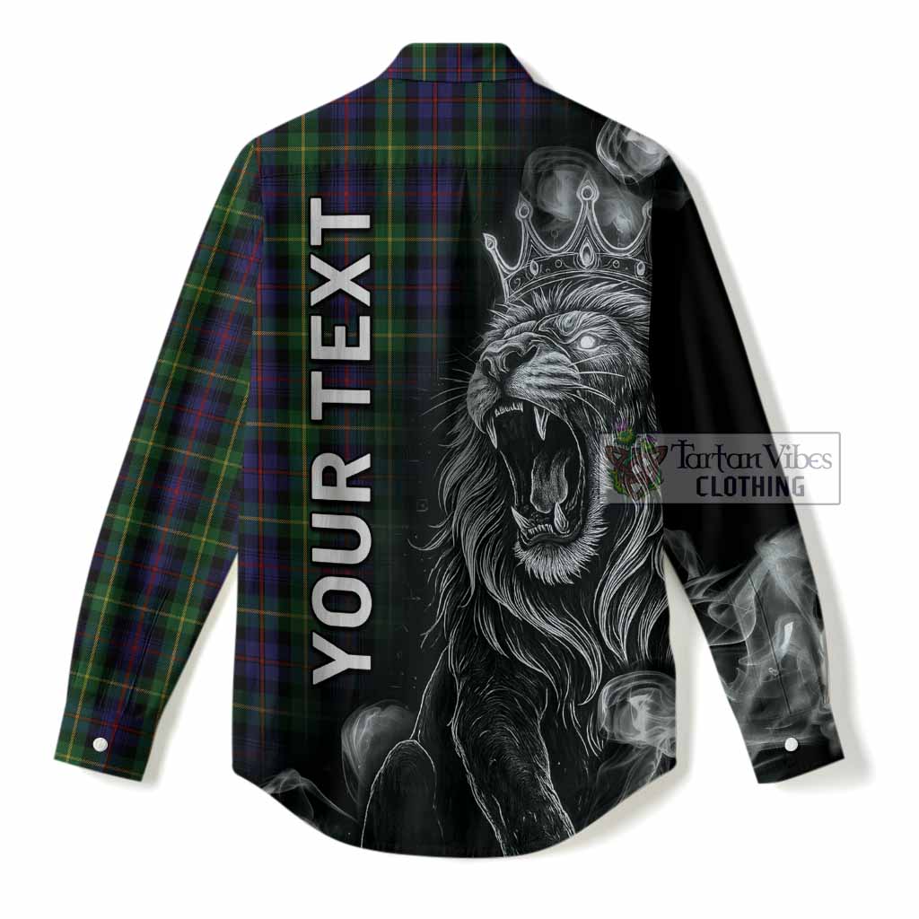 Farquharson Tartan Women Casual Shirt Roaring Lion Heritage