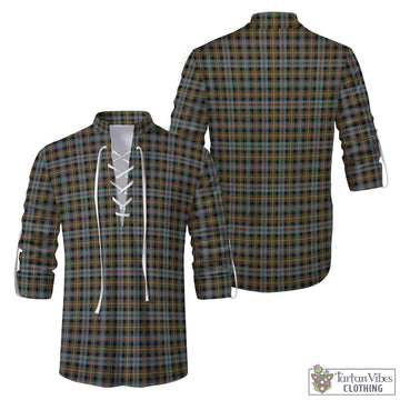 Farquharson Weathered Tartan Men's Scottish Traditional Jacobite Ghillie Kilt Shirt