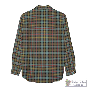 Farquharson Weathered Tartan Womens Casual Shirt with Family Crest