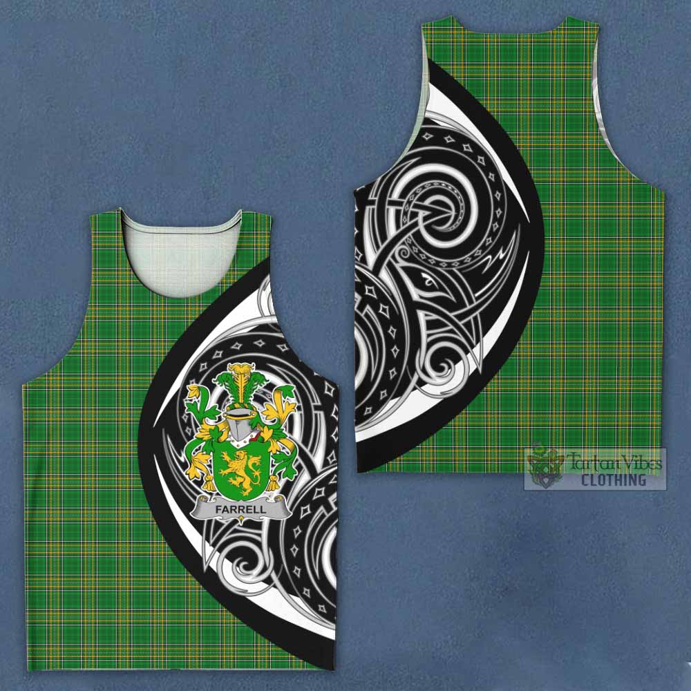 Tartan Vibes Clothing Farrell Irish Clan Men's Tank Top Celtic Circle Style