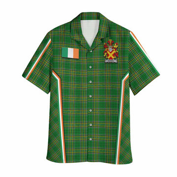 Farren Irish Clan Coat of Arm Tartan Hawaiian Shirt Flag Style