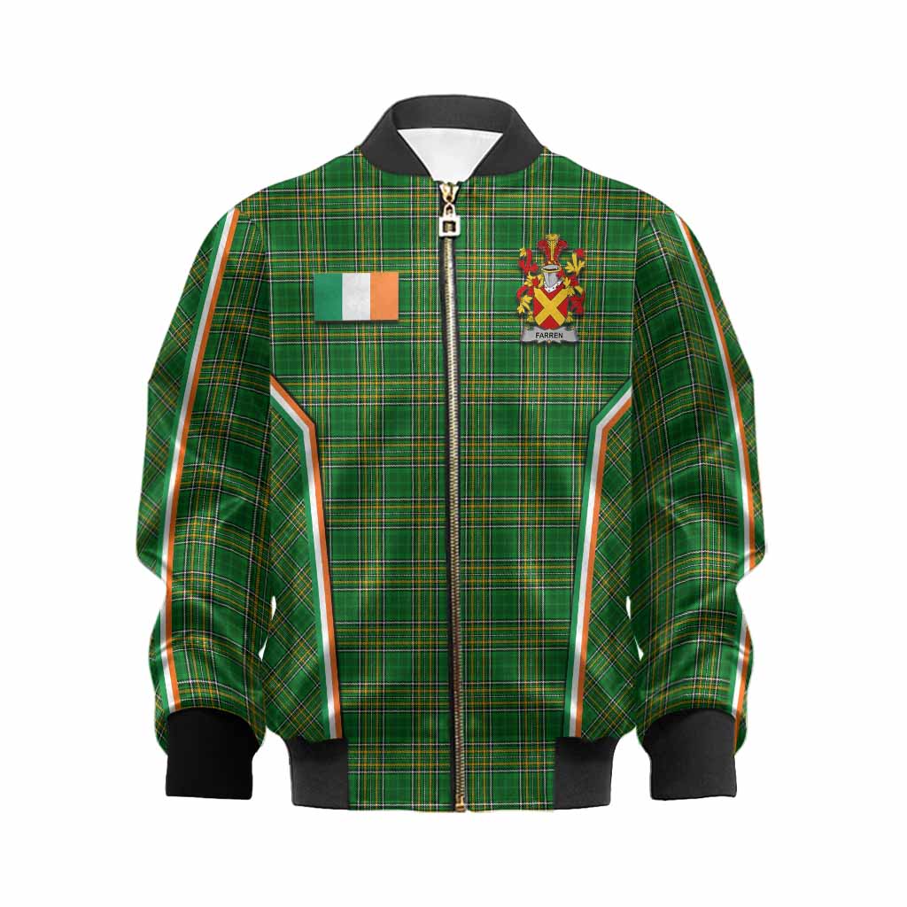 Farren Irish Clan Coat of Arm Tartan Kid Bomber Jacket Flag Style