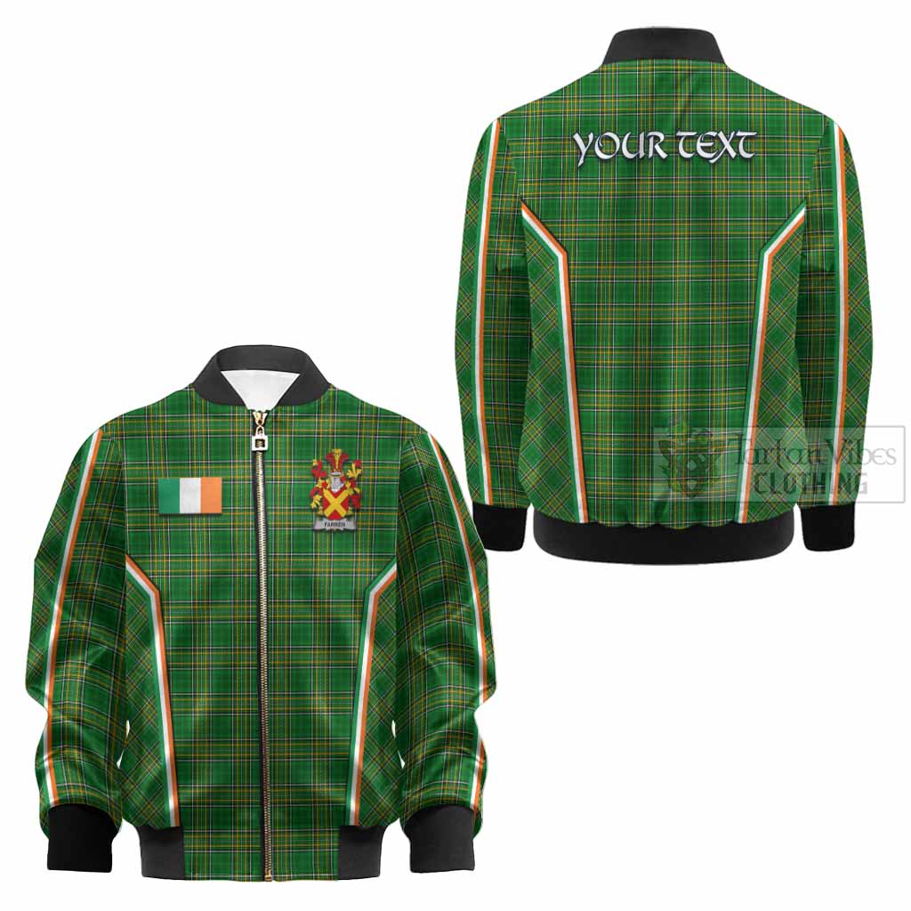 Farren Irish Clan Coat of Arm Tartan Kid Bomber Jacket Flag Style
