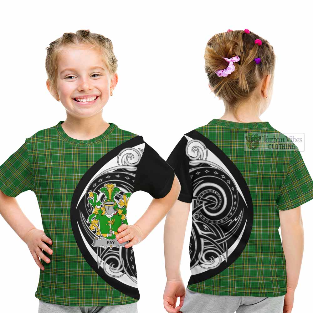 Tartan Vibes Clothing Fay Irish Clan Kid T-Shirt Celtic Circle Style
