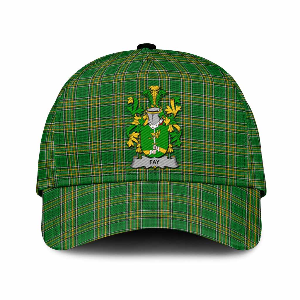 Fay Irish Clan Tartan Classic Cap with Coat of Arms