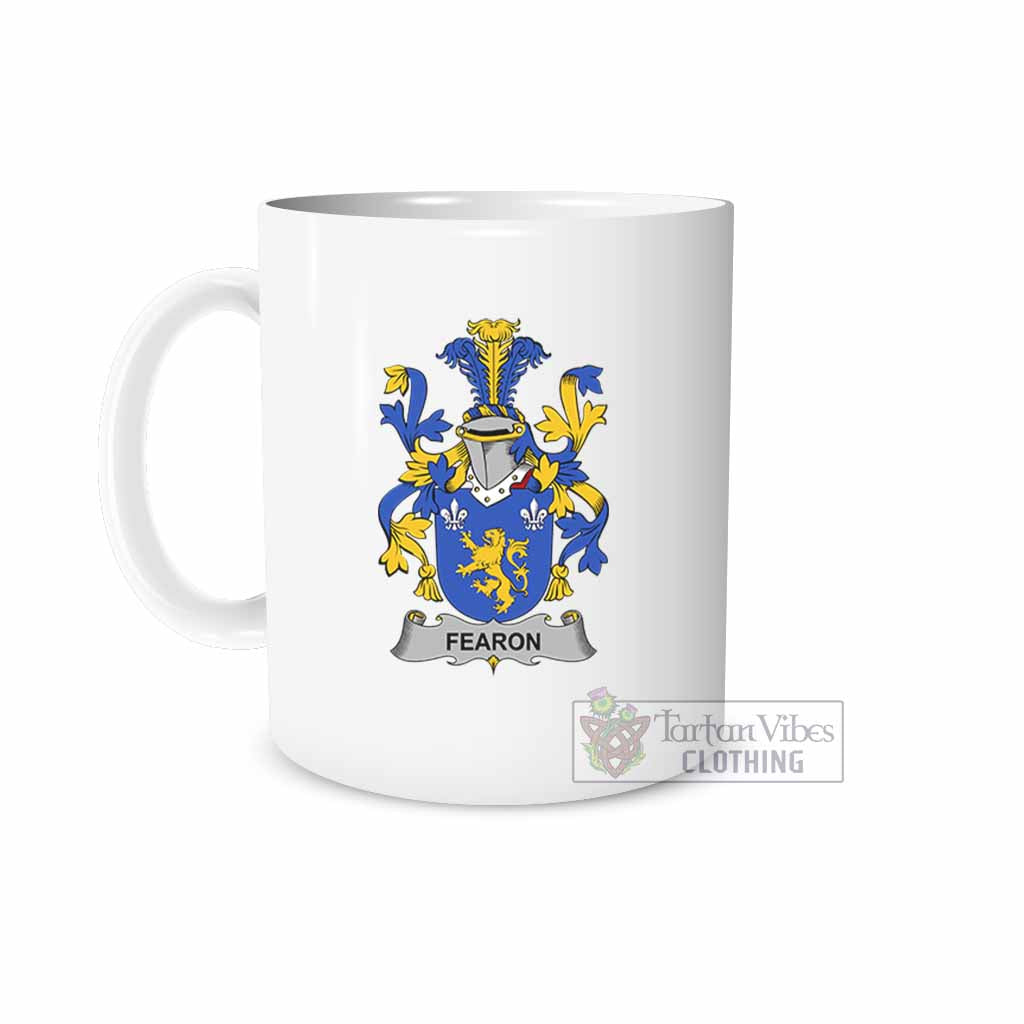 Tartan Vibes Clothing Fearon Irish Clan Coat of Arms Ceramic Mug