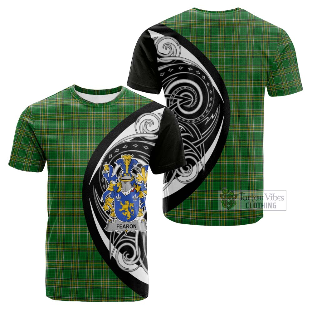 Tartan Vibes Clothing Fearon Irish Clan Cotton T-shirt Celtic Circle Style