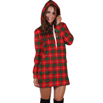 Fenton Tartan Hoodie Dress with Family Crest - Tartan Vibes Clothing