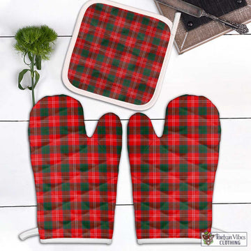 Fenton Tartan Combo Oven Mitt & Pot-Holder Combo 2 Oven Mitt & 1 Pot-Holder Black - Tartan Vibes Clothing