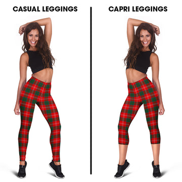 Fenton Tartan Womens Leggings Capri Leggings - Tartan Vibes Clothing
