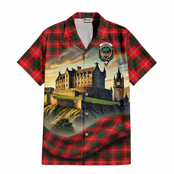 Fenton Tartan Family Crest Hawaiian Shirt with Scottish Ancient Castle Style Kid - Tartan Vibes Clothing