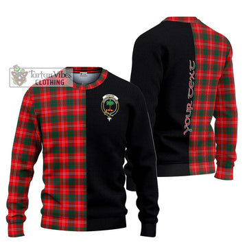 Fenton Tartan Ugly Sweater with Family Crest and Half Of Me Style Unisex - Tartan Vibes Clothing