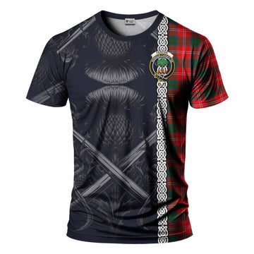 Fenton Tartan T-Shirt with Family Crest Cross Sword Thistle Celtic Vibes Kid's Shirt - Tartan Vibes Clothing