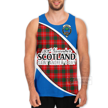 Fenton Family Crest Tartan Men's Tank Top Celebrate Saint Andrew's Day in Style Men - Tartan Vibes Clothing
