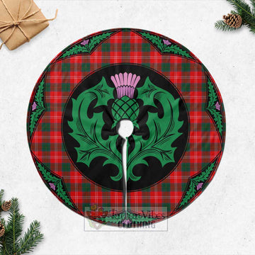 Fenton Tartan Christmas Tree Skirt Scottish Thistle Style Casual Tree Skirts - Tartan Vibes Clothing