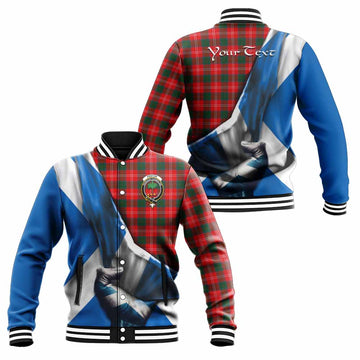Fenton Tartan Baseball Jacket with Family Crest Scotland Patriotic Style Unisex - Tartan Vibes Clothing