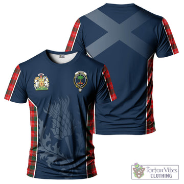 Fenton Tartan T-Shirt with Family Crest and Scottish Thistle Vibes Sport Style