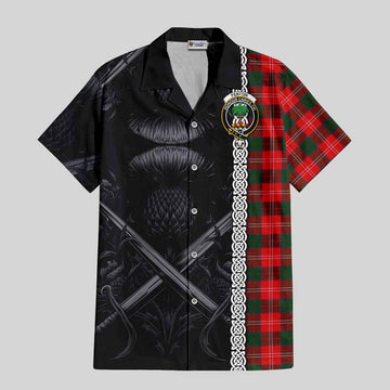 Fenton Tartan Hawaiian Shirt with Family Crest Cross Sword Thistle Celtic Vibes Kid - Tartan Vibes Clothing