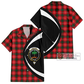 Fenton Tartan Hawaiian Shirt with Family Crest Circle Style Kid - Tartan Vibes Clothing