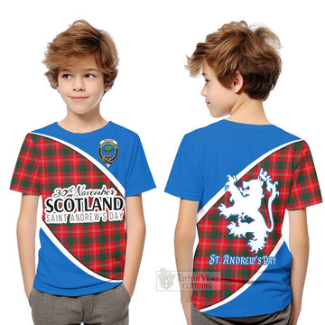 Fenton Family Crest Tartan Kid T-Shirt Celebrate Saint Andrew's Day in Style Youth XL Size14 - Tartan Vibes Clothing