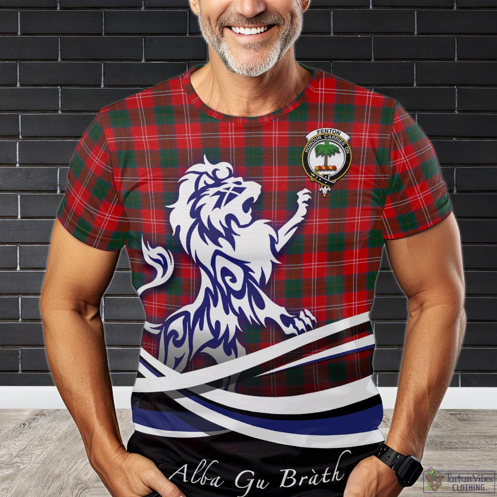 Fenton Tartan T-Shirt with Alba Gu Brath Regal Lion Emblem Kid's Shirt - Tartan Vibes Clothing