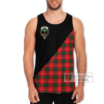 Fenton Tartan Men's Tank Top with Family Crest and Military Logo Style Men - Tartan Vibes Clothing
