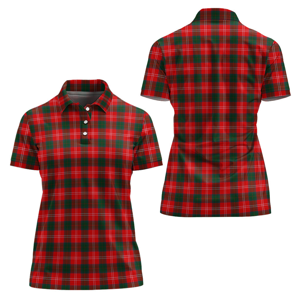 Fenton Tartan Polo Shirt For Women Women - Tartan Vibes Clothing