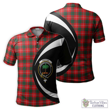 Fenton Tartan Men's Polo Shirt with Family Crest Circle Style Kid - Tartan Vibes Clothing