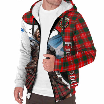 Fenton Crest Tartan Sherpa Hoodie Inspired by the Freedom of Scottish Warrior Unisex S - Tartan Vibes Clothing