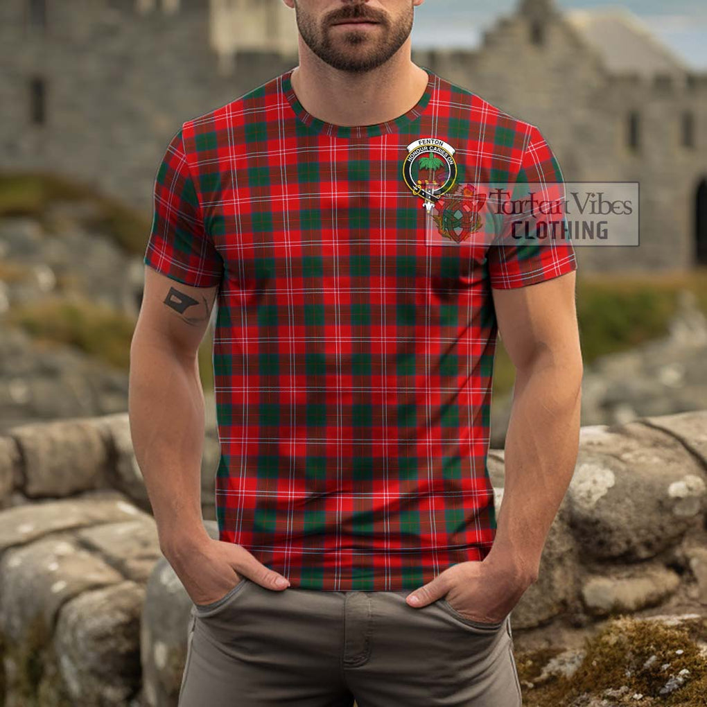 Fenton Tartan Cotton T-Shirt with Family Crest Kid's Shirt - Tartan Vibes Clothing
