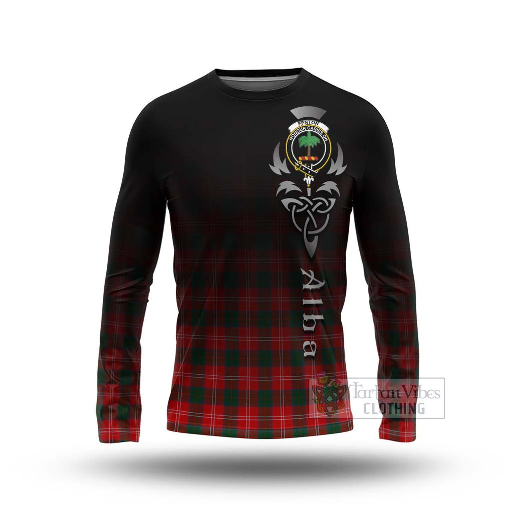 Fenton Tartan Long Sleeve T-Shirt Featuring Alba Gu Brath Family Crest Celtic Inspired Unisex - Tartan Vibes Clothing